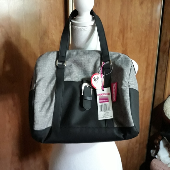 Cosmopolitan insulated handbag black and gray two - Picture 1 of 5